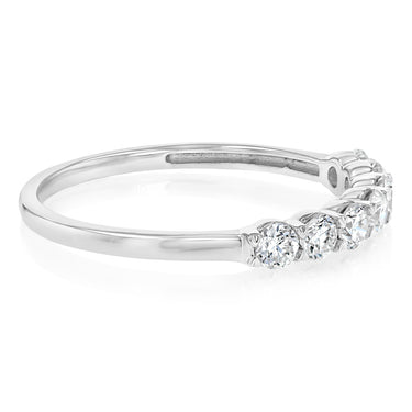 Luminesce Lab Grown 1/2 Carat Eternity Ring in Sterling Silver