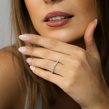 Luminesce Lab Grown 3/4 Carat Eternity Ring in Sterling Silver