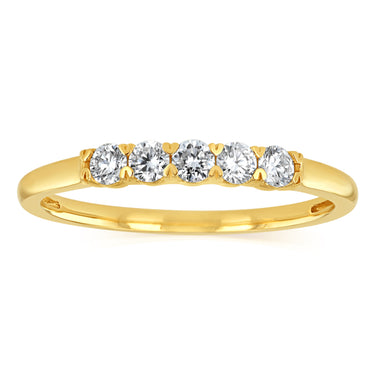 Luminesce Lab Grown 1/4 Carat Eternity Ring in 9ct Yellow Gold