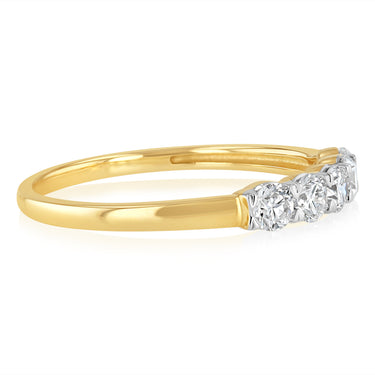 Luminesce Lab Grown 1/2 Carat Eternity Ring in 9ct Yellow Gold