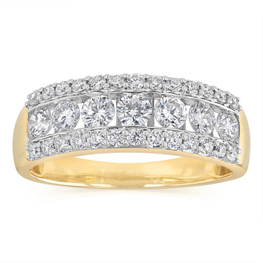 Luminesce Lab Grown 1.5 Carats Diamond Ring in 9ct Yellow Gold