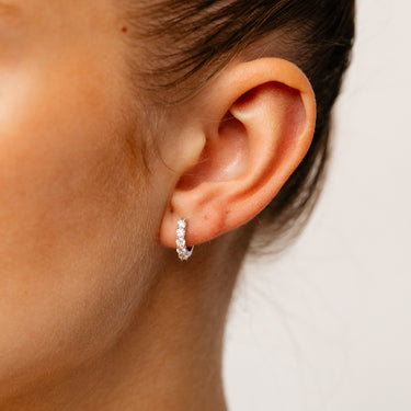 Luminesce Lab Grown 1/2 Carat Diamond Hoop Earrings in Sterling Silver