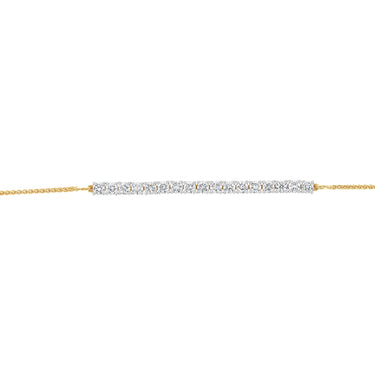 Luminesce Lab Grown 2 Carat Diamond Bolo Bracelet in Gold Plated Sterling Silver