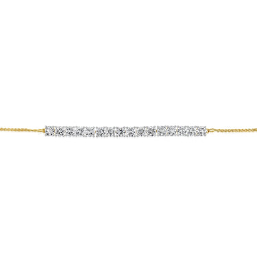Luminesce Lab Grown 4 Carat Diamond Bolo Bracelet in Gold Plated Sterling Silver