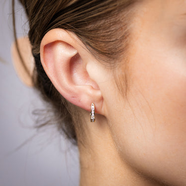 Luminesce Lab Grown 1/4 Carat Diamond Hoop Earrings in 9ct Yellow Gold