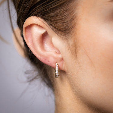 Luminesce Lab Grown 1/2 Carat Diamond Hoop Earrings in 9ct Yellow Gold