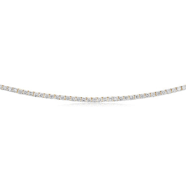 Luminesce Lab Grown 5 Carat Diamond 46cm Tennis Necklace in 9ct Yellow Gold