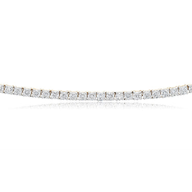 Luminesce Lab Grown 6 Carat Diamond 40cm Tennis Necklace in 9ct Yellow Gold