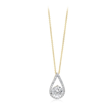 Luminesce Lab Grown 1.85 Carat Diamond Pendant in 9ct Yellow Gold