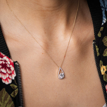 Luminesce Lab Grown 1.85 Carat Diamond Pendant in 9ct Yellow Gold