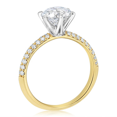 Luminesce Lab Grown 2.30 Carat Diamond Solitaire Ring in 9ct Yellow Gold