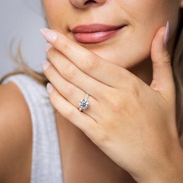 Luminesce Lab Grown 2.30 Carat Diamond Solitaire Ring in 9ct Yellow Gold