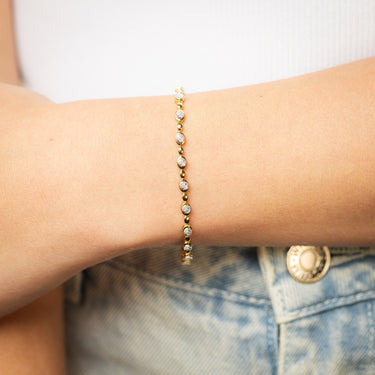 Luminesce Lab Grown 1/4 Carat Diamond Bracelet in Gold Plated Sterling Silver