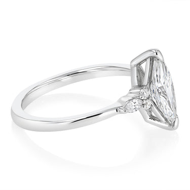 Luminesce Lab Grown 1.10 Carat Diamond Marquise Ring in 9ct White Gold