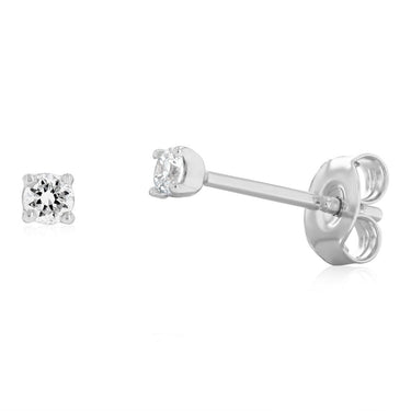 Luminesce Lab Grown 1/10 Carat Diamond Stud Earrings in Sterling Silver