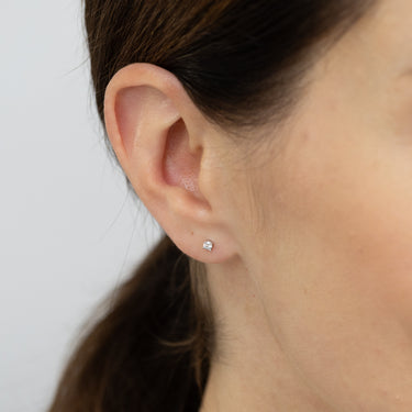 Luminesce Lab Grown 1/10 Carat Diamond Stud Earrings in Sterling Silver
