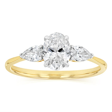 Luminesce Lab Grown 1 Carat Diamond Solitaire Ring in 9ct Yellow Gold