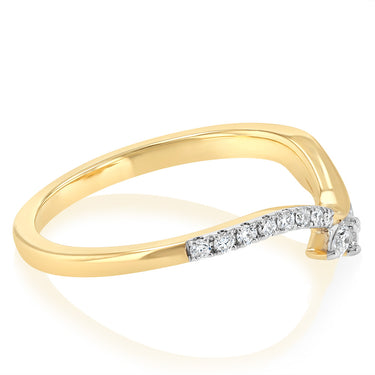 Luminesce Lab Grown 1/5 Carat Diamond Ring in 9ct Yellow Gold