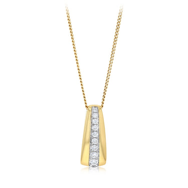 Luminesce Lab Grown 1/6 Carat Diamond Pendant in 9ct Yellow Gold