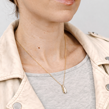 Luminesce Lab Grown 1/6 Carat Diamond Pendant in 9ct Yellow Gold