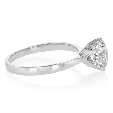 Luminesce Lab Grown 1.5 Carats Certified Diamond Solitaire Ring in 18ct White Gold
