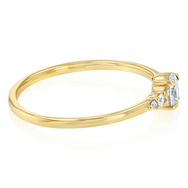 Luminesce Lab Grown 1/4 Carat Diamond Oval Ring in 9ct Yellow Gold