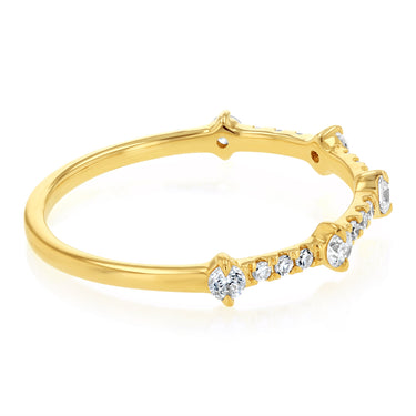 Luminesce Lab Grown 1/4 Carat Diamond Ring in 9ct Yellow Gold