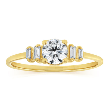 Luminesce Lab Grown 0.55 Carat Diamond Ring in 9ct Yellow Gold