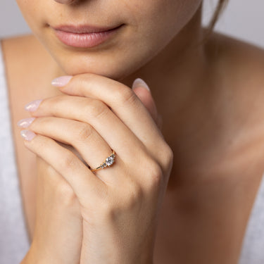 Luminesce Lab Grown 0.55 Carat Diamond Ring in 9ct Yellow Gold