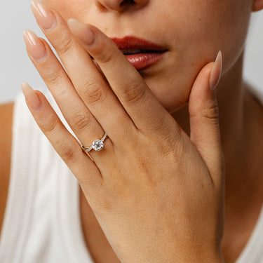 Luminesce Lab Grown 1.10 Carats Diamond Ring in 9ct Yellow Gold