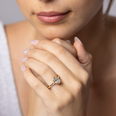 Luminesce Lab Grown 2 Carat Diamond Bezel Solitaire Ring in 9ct Yellow Gold