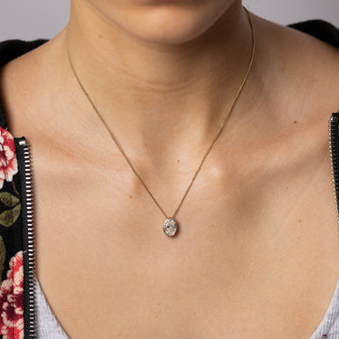 Luminesce Lab Grown 2 Carat Diamond Oval Solitaire Bezel in 9ct Yellow Gold