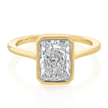 Luminesce Lab Grown 2.50 Carat Diamond Radiant Solitaire in 9ct Yellow Gold