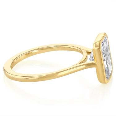 Luminesce Lab Grown 2.50 Carat Diamond Radiant Solitaire in 9ct Yellow Gold