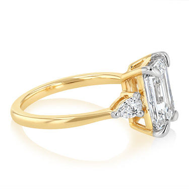 Luminesce Lab Grown 3.40 Carat Diamond Ring in 9ct Yellow Gold