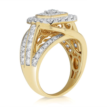 Luminesce Lab Grown 2 Carat Diamond Ring in 9ct Yellow Gold