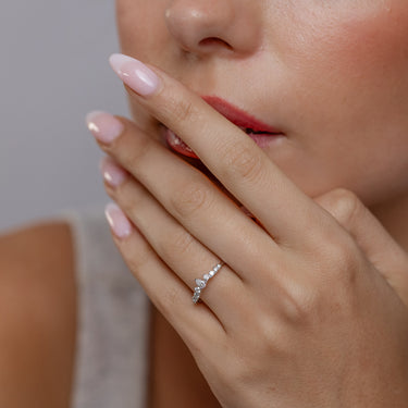 Luminesce Lab Grown 1/4 Carat Diamond Ring in Sterling Silver