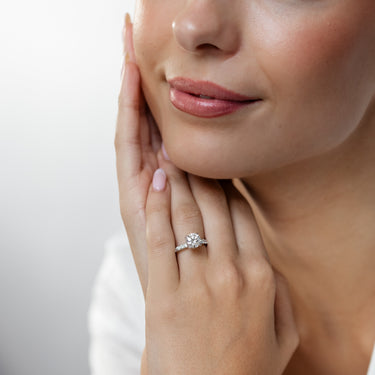 Luminesce Lab Grown 2 Carat Diamond Ring in Sterling Silver