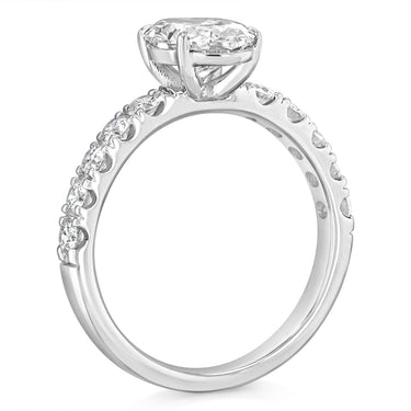Luminesce Lab Grown 2 Carat Diamond Ring in Sterling Silver