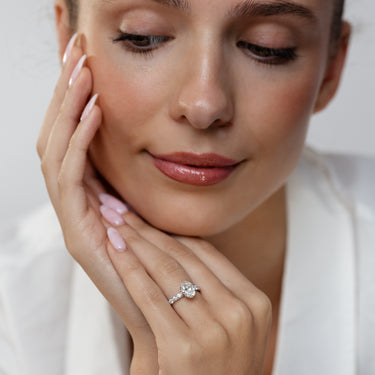 Luminesce Lab Grown 2 Carat Diamond Ring in Sterling Silver