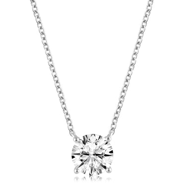 Luminesce Lab Grown 1 Carat Diamond Pendant on 45 Chain in Platinum