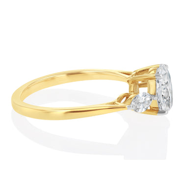 Luminesce Lab Grown 1.32 Carat Diamond Ring in 9ct Yellow Gold