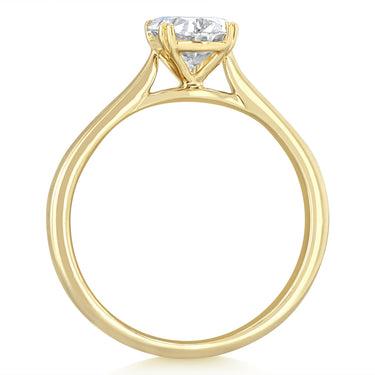 Luminesce Lab Grown 1.20 Carat Diamond Solitaire Oval Ring in 9ct Yellow Gold