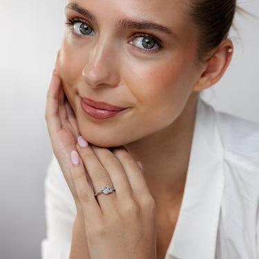 Luminesce Lab Grown 1.50 Carat Diamond Ring in Sterling Silver