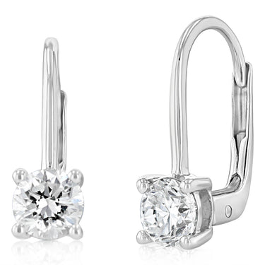 Luminesce Lab Grown 1 Carat Diamond Drop Earring in Sterling Silver