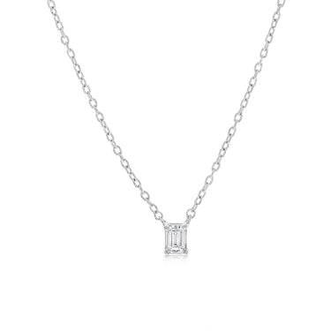 Luminesce Lab Grown 1/4 Carat Diamond Necklace in Sterling Silver