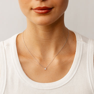 Luminesce Lab Grown 1/4 Carat Diamond Necklace in Sterling Silver