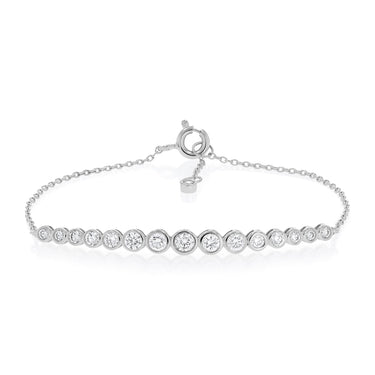 Luminesce Lab Grown 0.80 Carat Diamond Bracelet in Sterling Silver