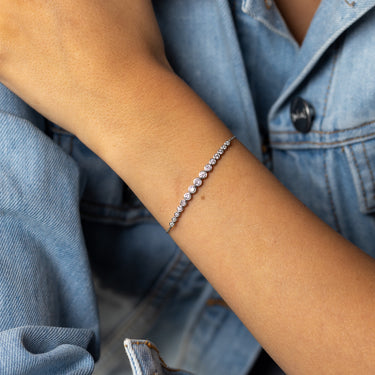 Luminesce Lab Grown 0.80 Carat Diamond Bracelet in Sterling Silver