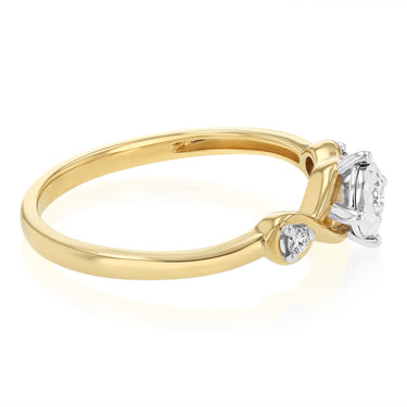 Luminesce Lab Grown Diamond Ring in 9ct Yellow Gold
